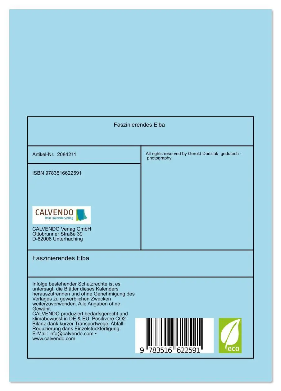 Bild: 9783516622591 | Faszinierendes Elba (Tischkalender 2026 DIN A5 hoch), CALVENDO...