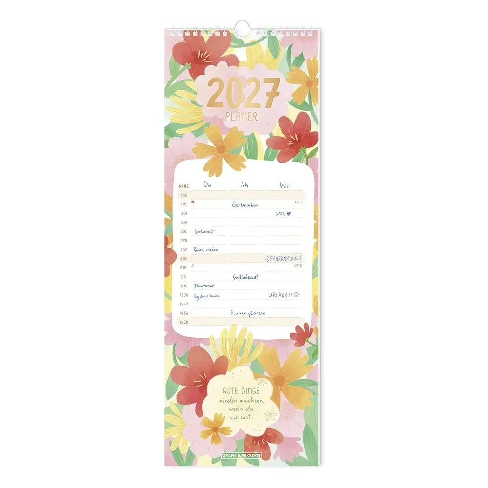 Cover: 9783986362591 | Paarplaner 2027 Floral | Paarplaner | GRAFIK WERKSTATT Das Original