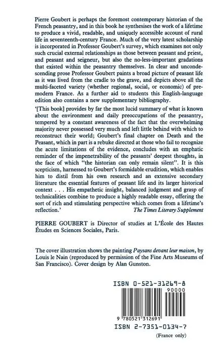 Rückseite: 9780521312691 | The French Peasantry in the Seventeenth Century | Pierre Goubert