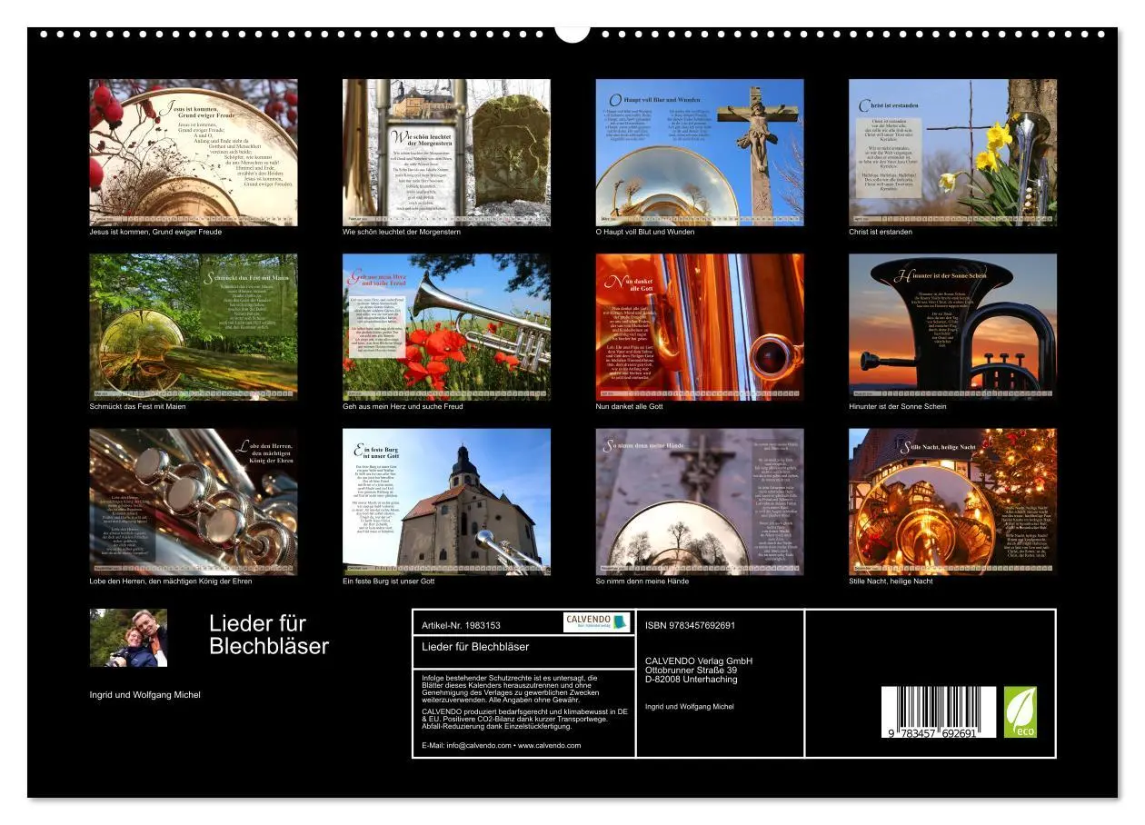 Bild: 9783457692691 | Lieder für Blechbläser (hochwertiger Premium Wandkalender 2026 DIN...