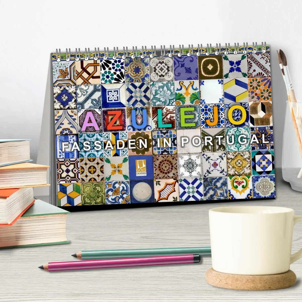 Bild: 9783516162691 | Azulejo-Fassaden in Portugal (Tischkalender 2026 DIN A5 quer),...