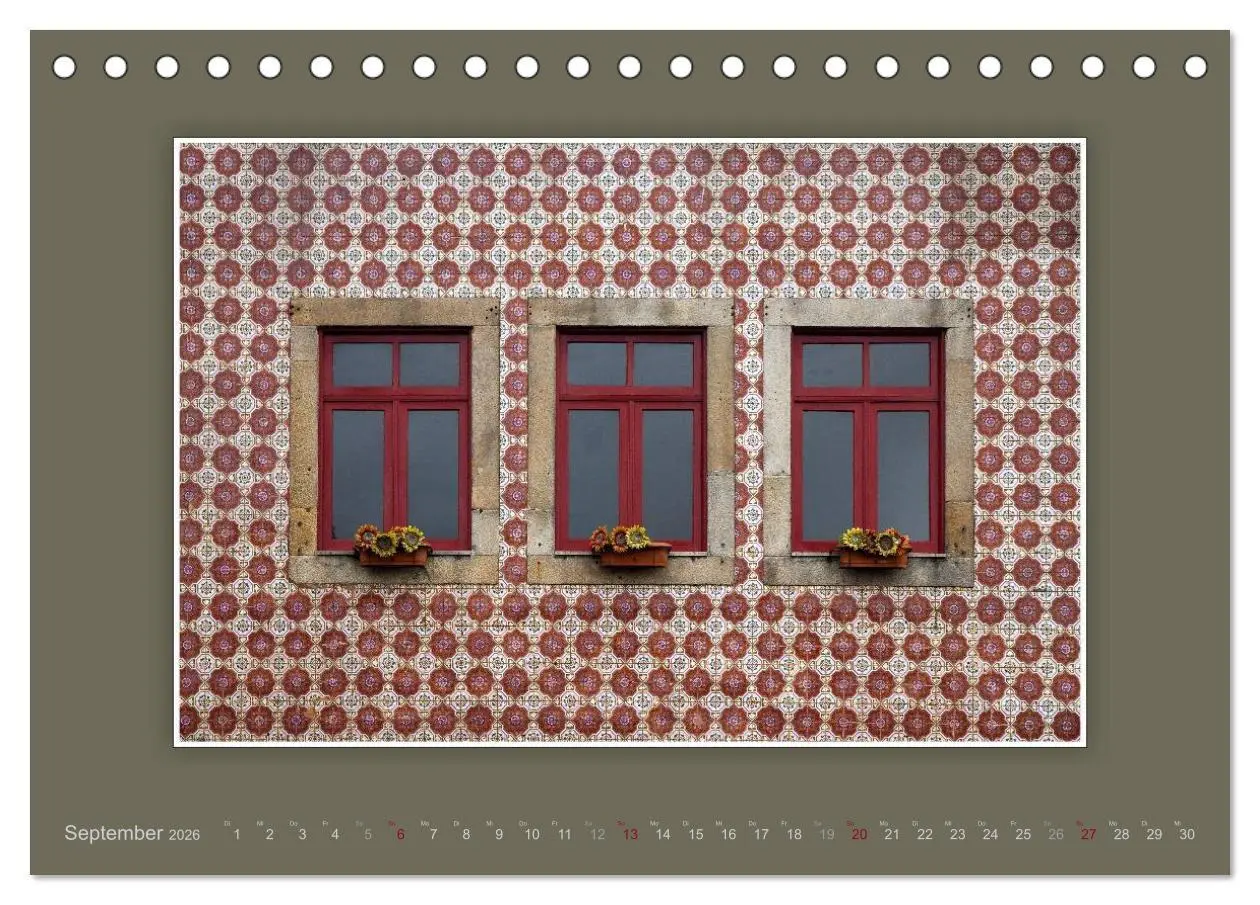 Bild: 9783516162691 | Azulejo-Fassaden in Portugal (Tischkalender 2026 DIN A5 quer),...
