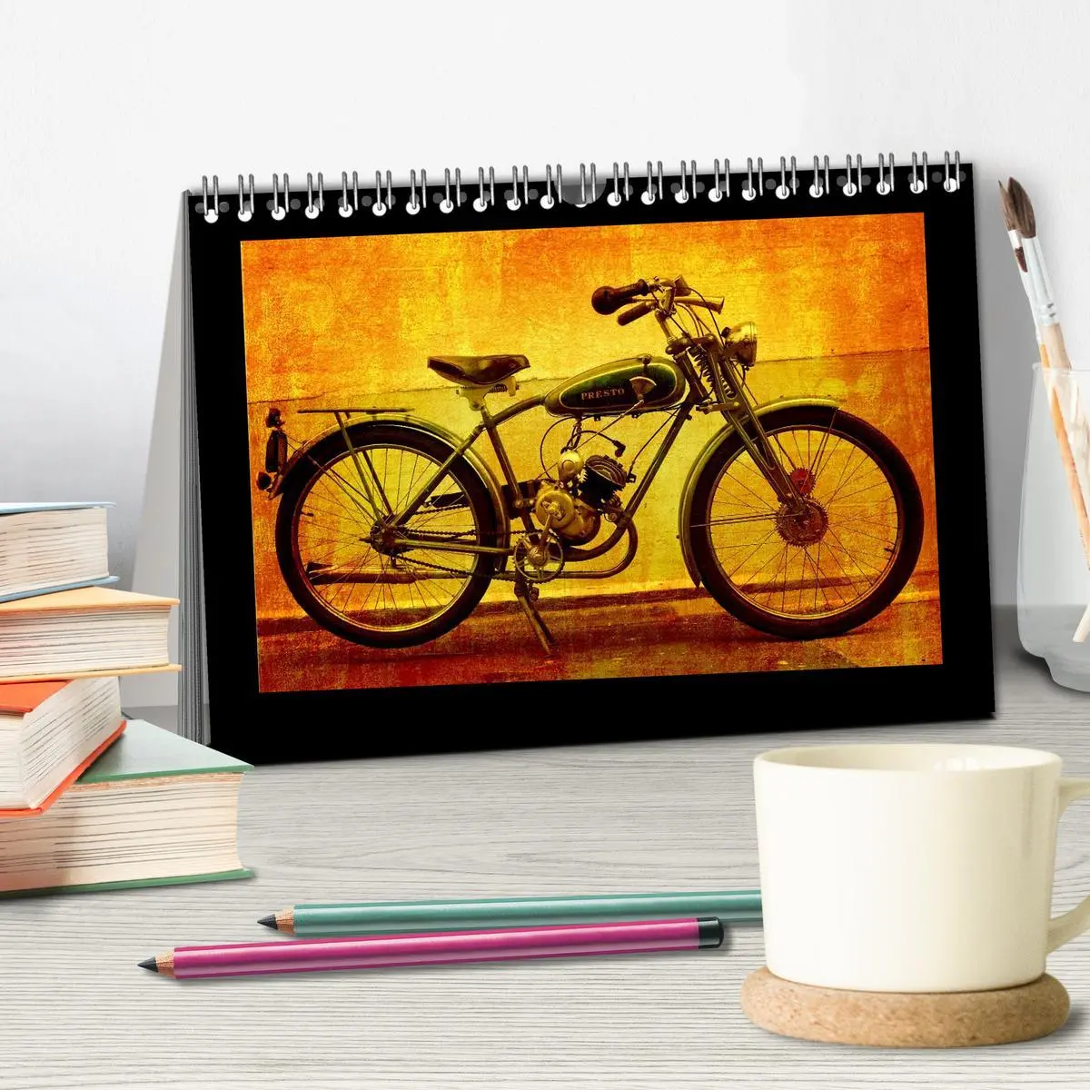 Bild: 9783516232691 | Motorrad Oldtimer (Tischkalender 2026 DIN A5 quer), CALVENDO...