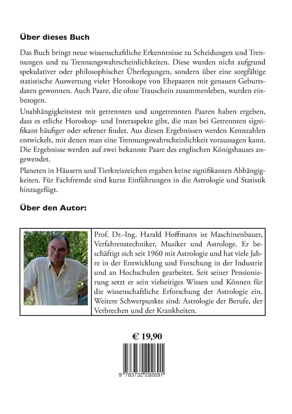 Rückseite: 9783732292691 | Astrologie der Paarbeziehungen | Harald Hoffmann | Taschenbuch | 2013
