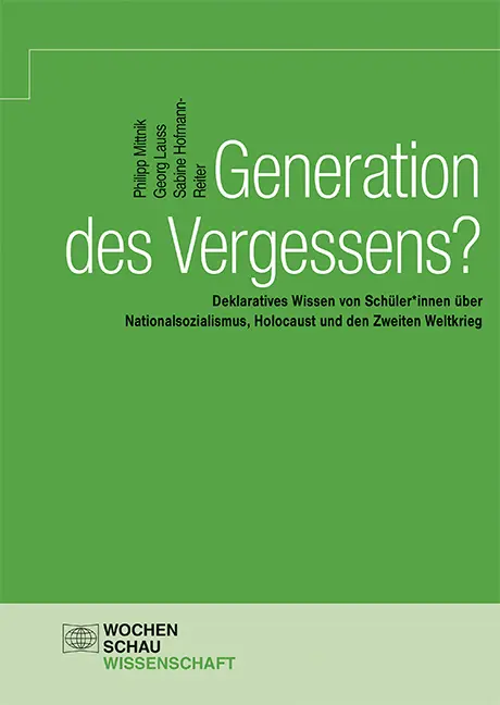 Cover: 9783734412691 | Generation des Vergessens? | Philipp Mittnik (u. a.) | Buch | 144 S.