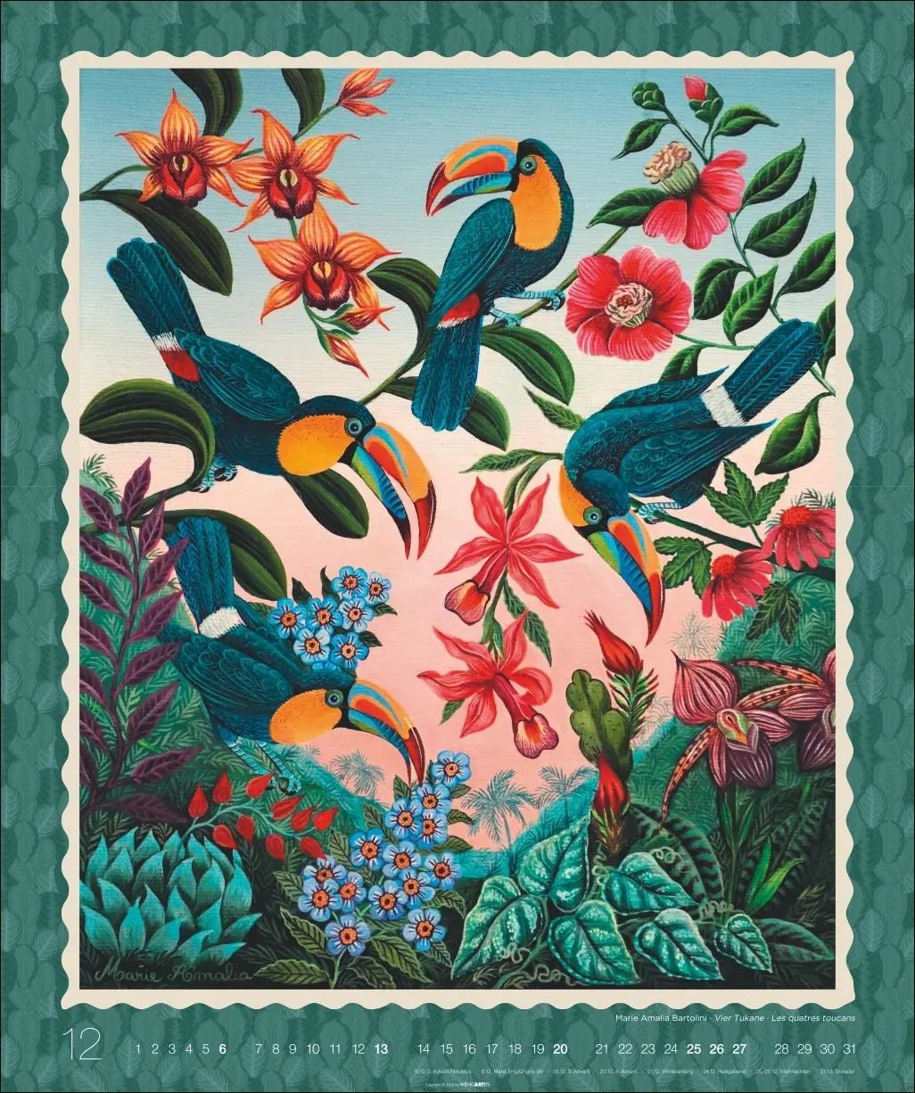 Bild: 9783839902691 | Exotische Gärten Edition Kalender 2026 | Maria Amalia Bartolini | 2026