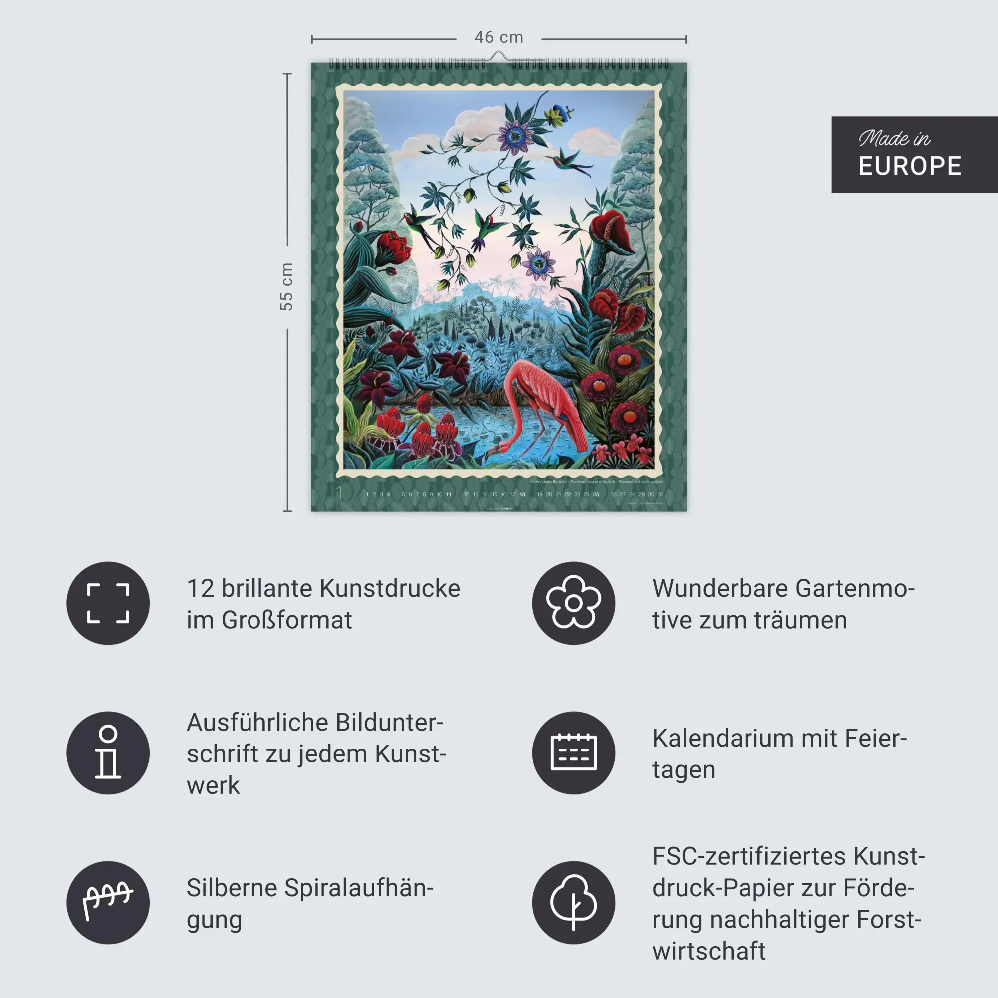Bild: 9783839902691 | Exotische Gärten Edition Kalender 2026 | Maria Amalia Bartolini | 2026