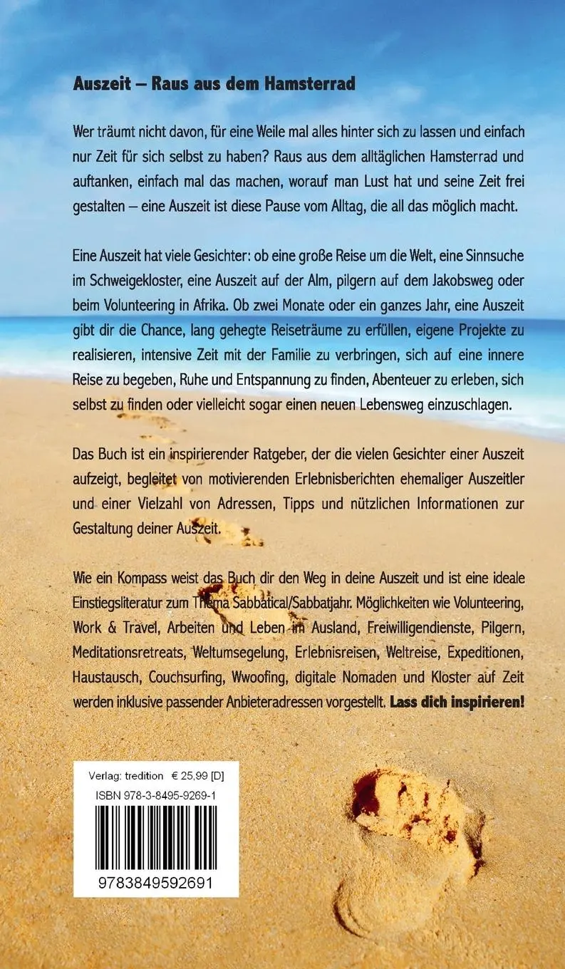 Rückseite: 9783849592691 | Auszeit - Raus aus dem Hamsterrad | Jeannette Zeuner | Buch | 148 S.