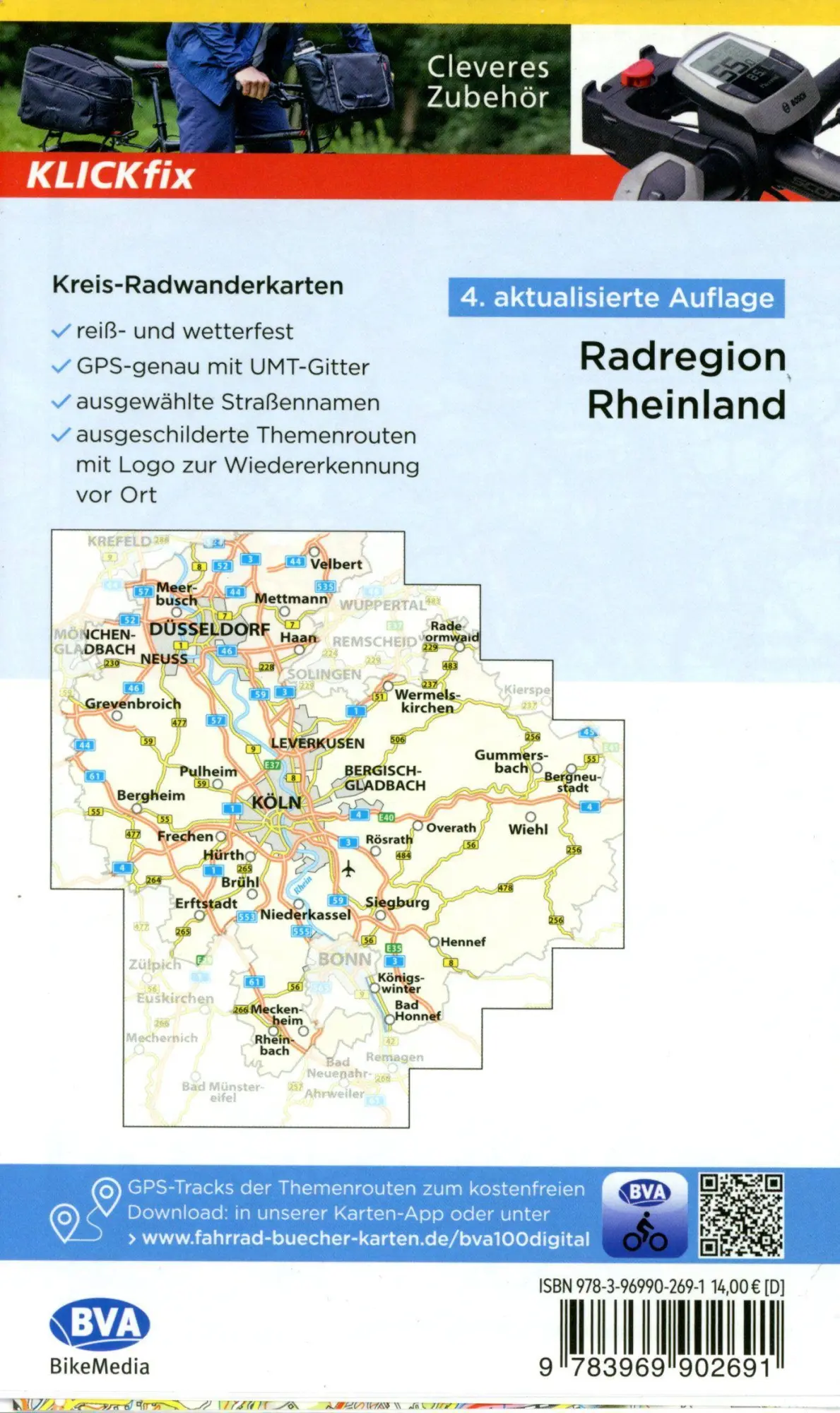 Bild: 9783969902691 | BVA Radwanderkarte Die schönsten Radtouren in der RadRegion...