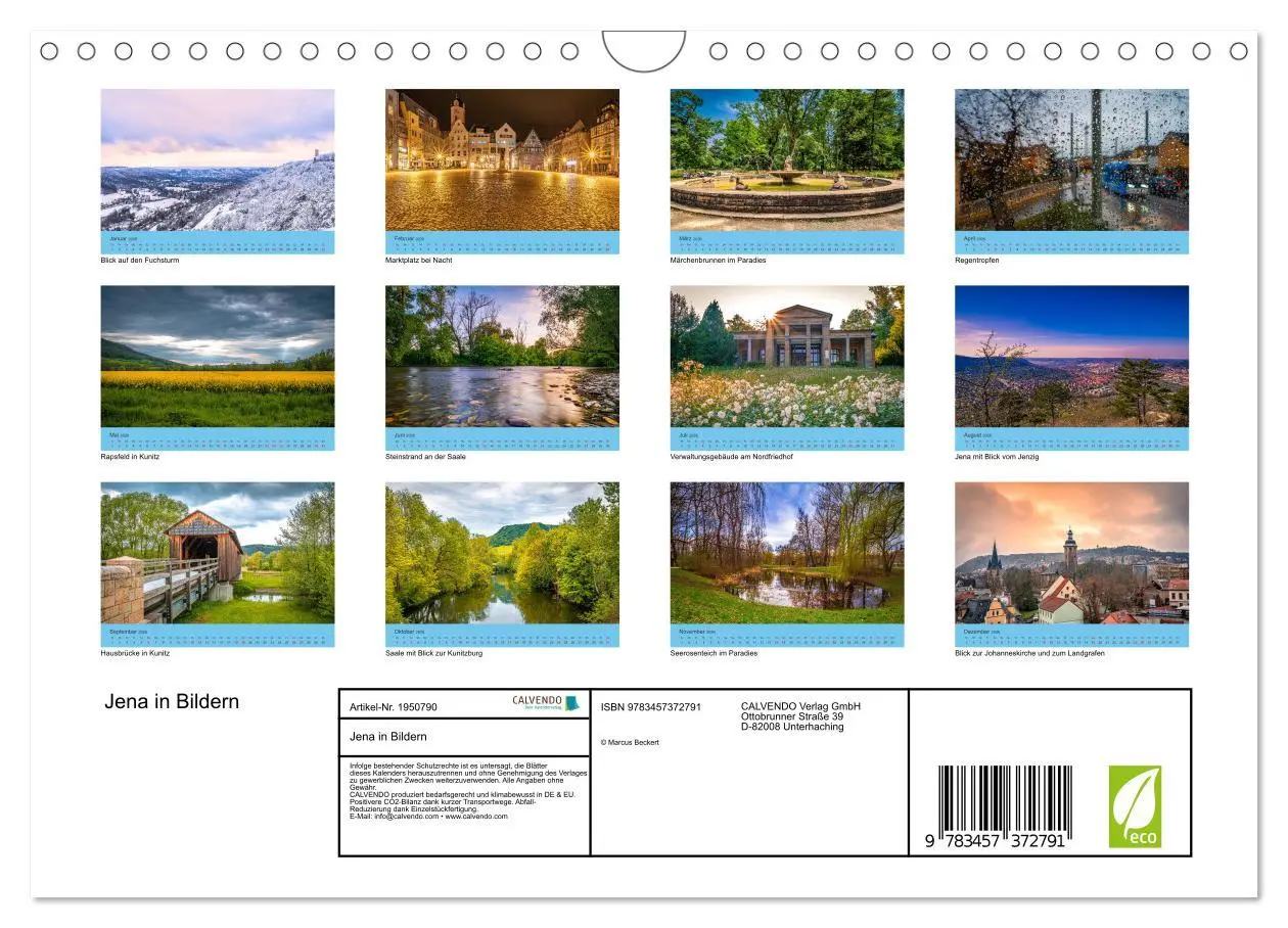 Bild: 9783457372791 | Jena in Bildern (Wandkalender 2026 DIN A4 quer), CALVENDO...