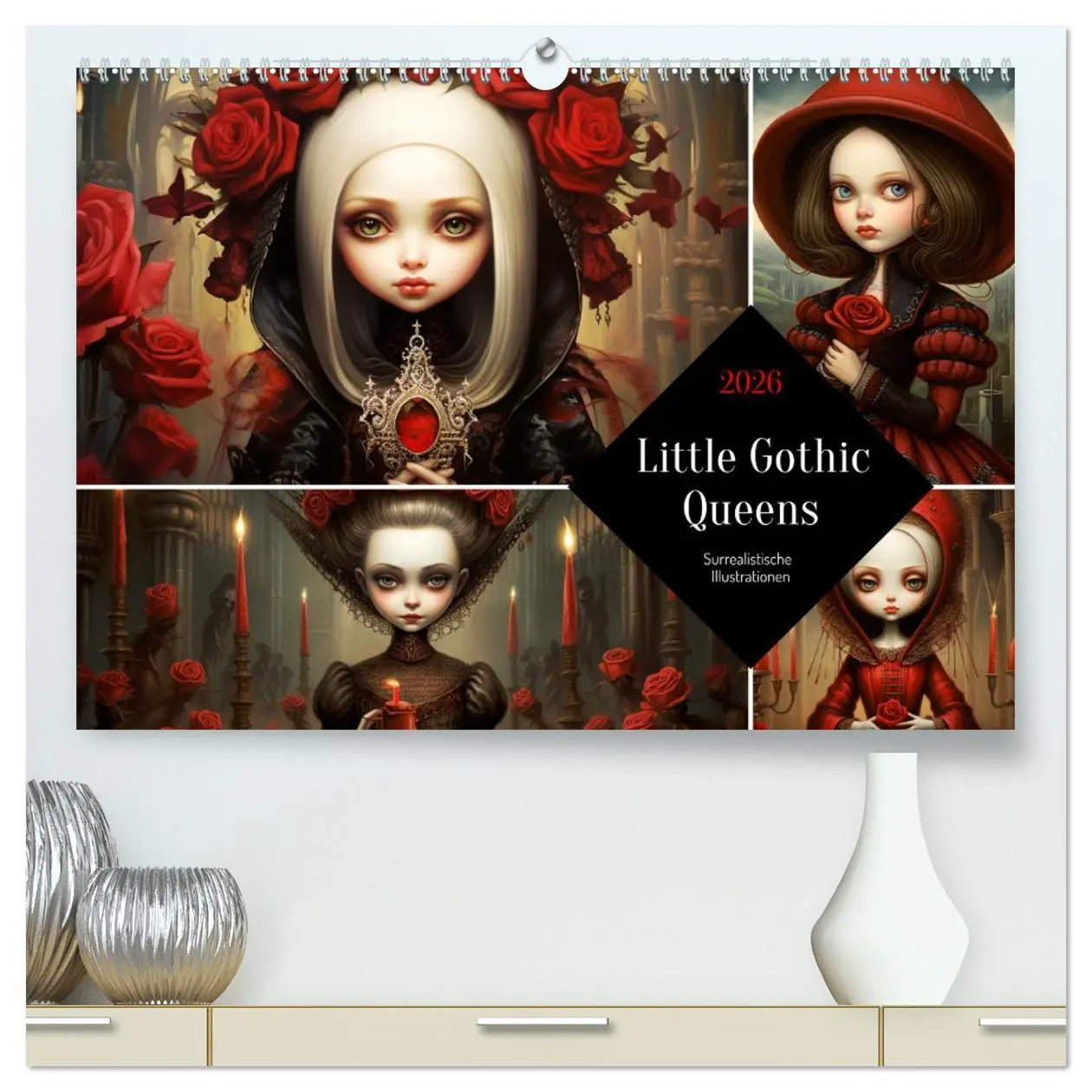 Cover: 9783457512791 | Little Gothic Queens. Surrealistische Illustrationen (hochwertiger...