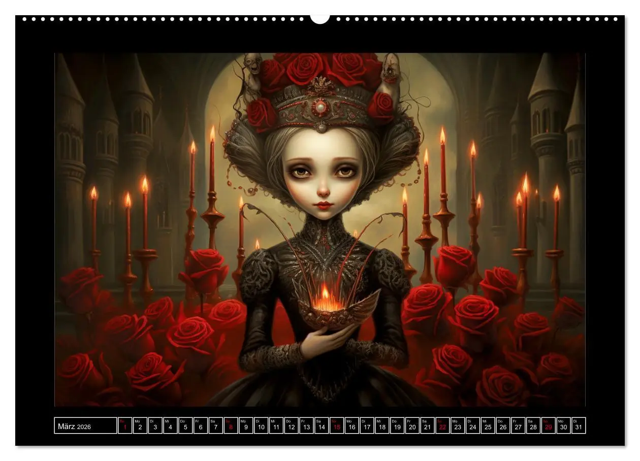 Bild: 9783457512791 | Little Gothic Queens. Surrealistische Illustrationen (hochwertiger...