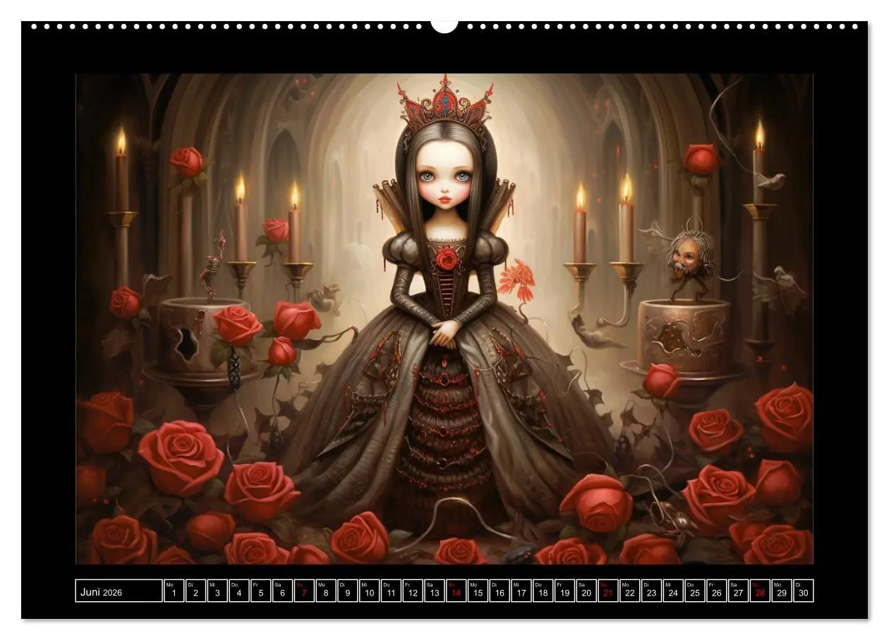 Bild: 9783457512791 | Little Gothic Queens. Surrealistische Illustrationen (hochwertiger...