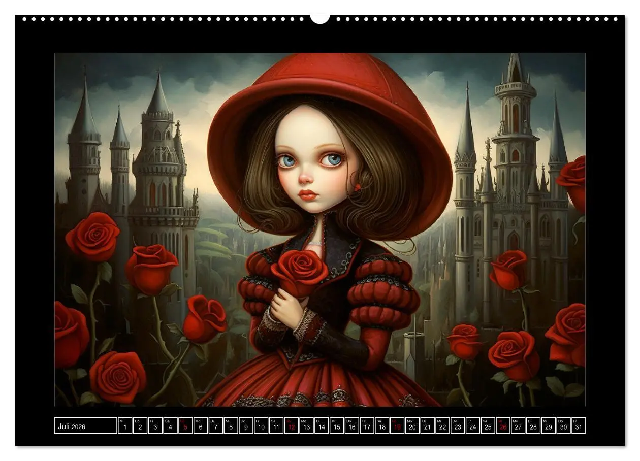 Bild: 9783457512791 | Little Gothic Queens. Surrealistische Illustrationen (hochwertiger...