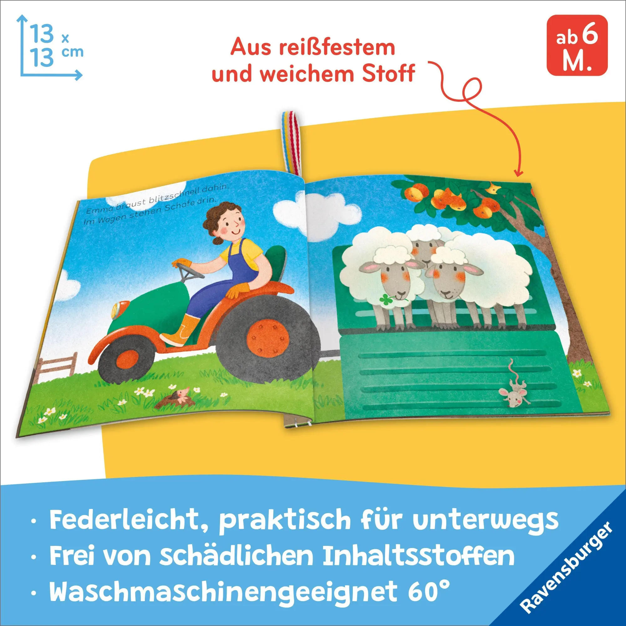 Bild: 9783473422791 | Mein Knuddel-Knautsch-Buch: Mein Bauernhof | Sandra Grimm | Buch
