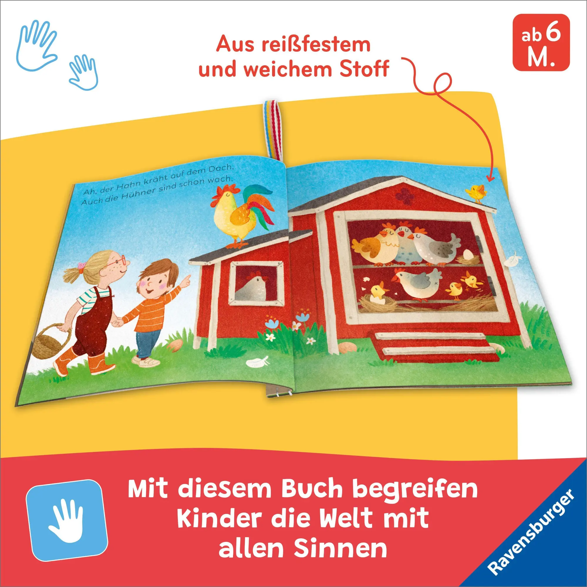 Bild: 9783473422791 | Mein Knuddel-Knautsch-Buch: Mein Bauernhof | Sandra Grimm | Buch