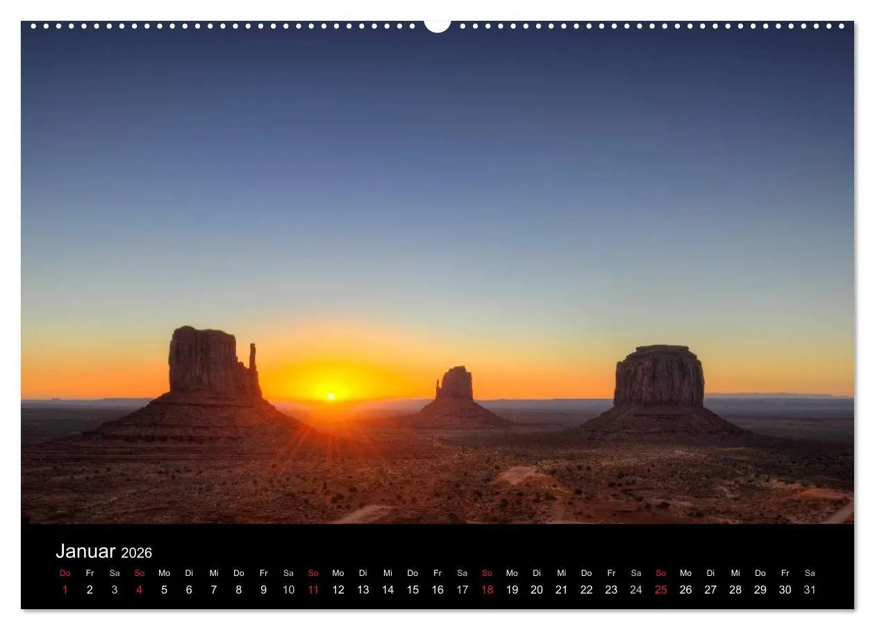 Bild: 9783516222791 | USA - Monument Valley (hochwertiger Premium Wandkalender 2026 DIN...