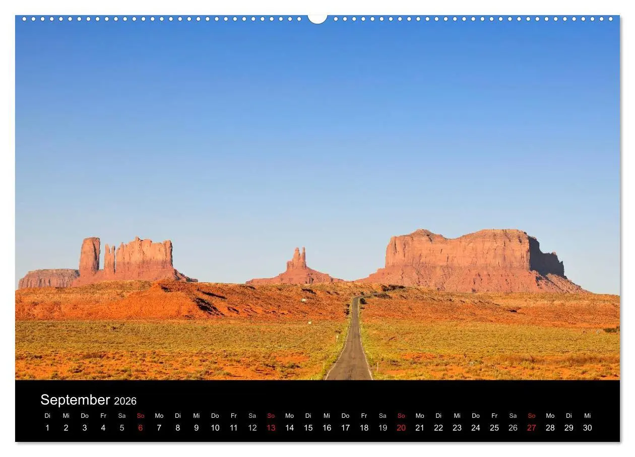 Bild: 9783516222791 | USA - Monument Valley (hochwertiger Premium Wandkalender 2026 DIN...