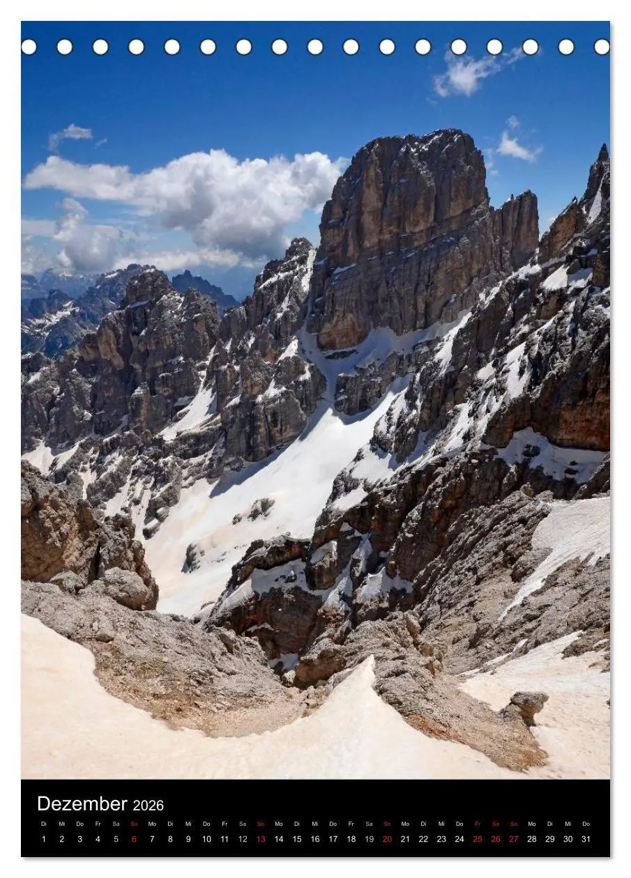 Bild: 9783516462791 | Dolomiten - Eine Gipfelparade (Tischkalender 2026 DIN A5 hoch),...