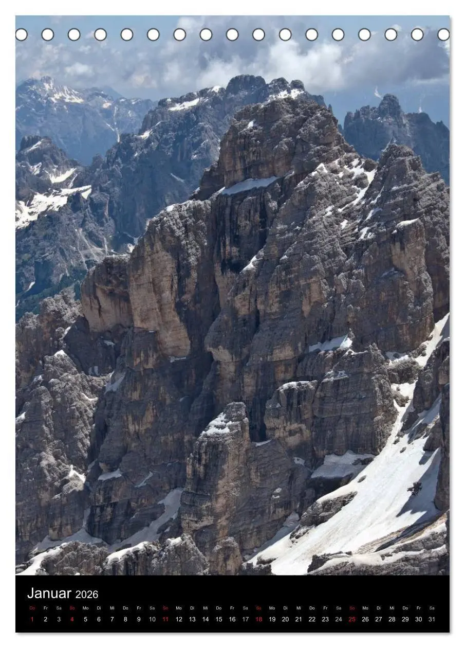 Bild: 9783516462791 | Dolomiten - Eine Gipfelparade (Tischkalender 2026 DIN A5 hoch),...