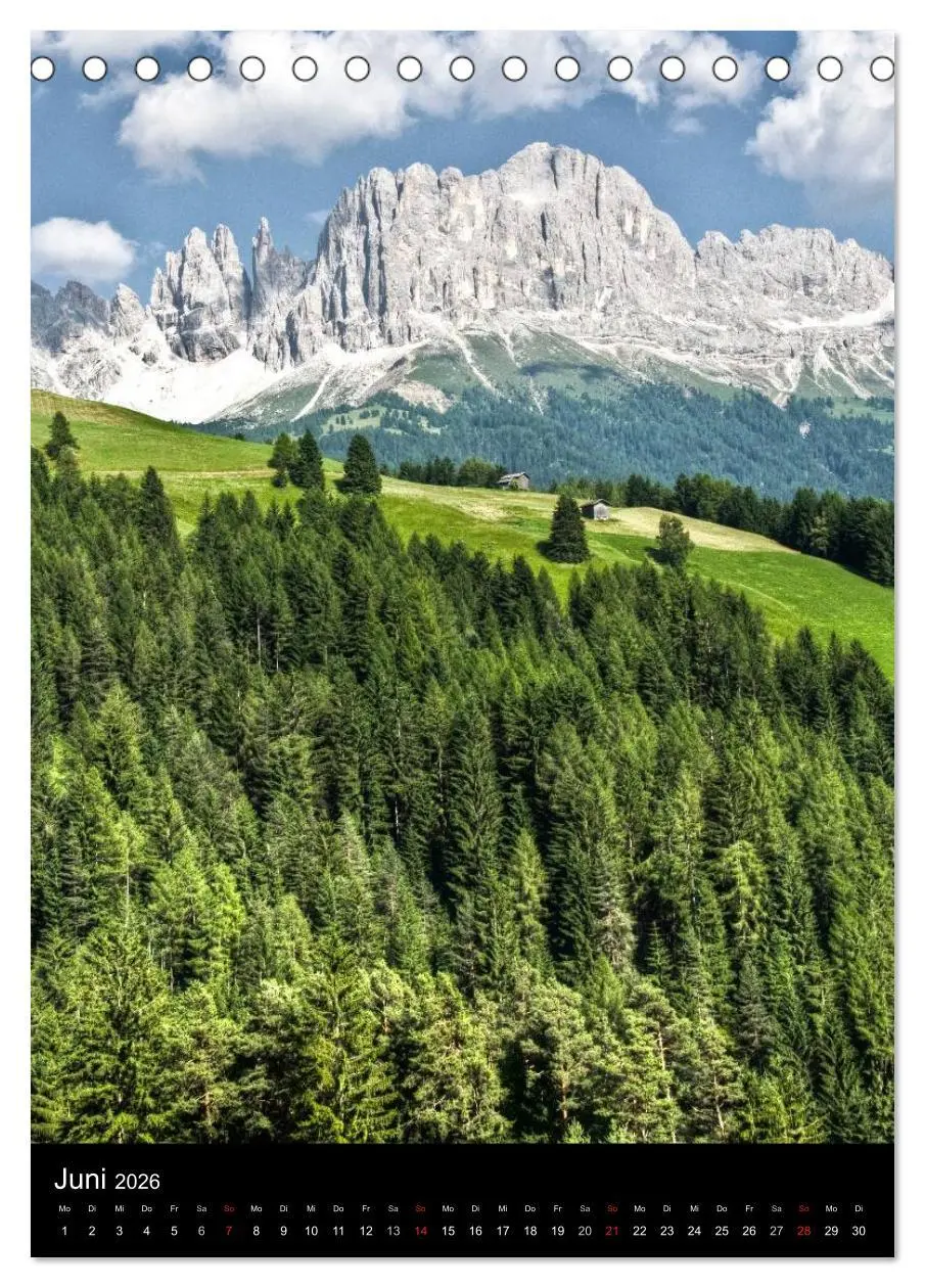 Bild: 9783516462791 | Dolomiten - Eine Gipfelparade (Tischkalender 2026 DIN A5 hoch),...