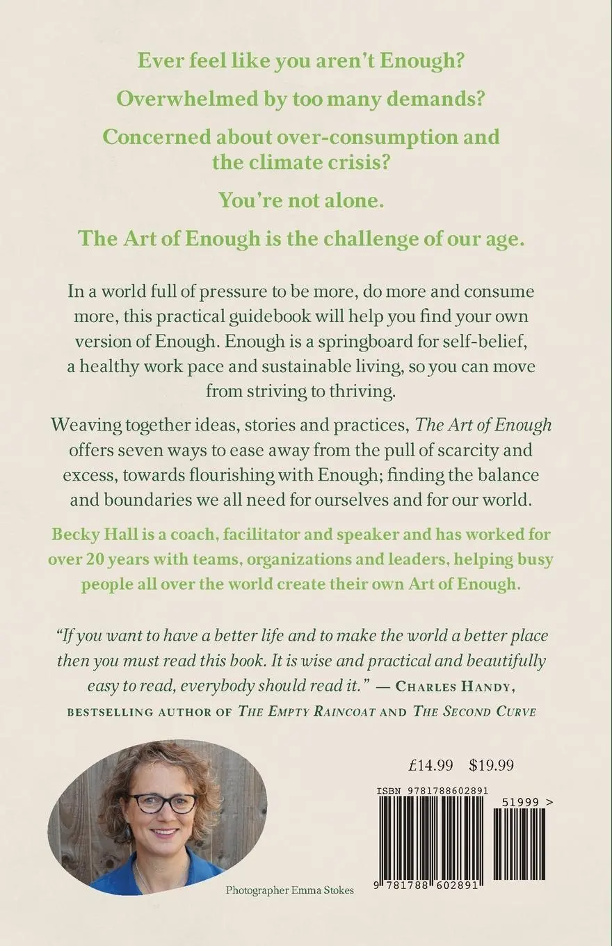 Rückseite: 9781788602891 | The Art of Enough | Becky Hall | Taschenbuch | Kartoniert / Broschiert