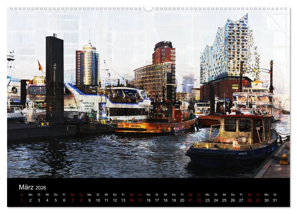 Bild: 9783457742891 | Elbphilharmonie-ARTig (Wandkalender 2026 DIN A2 quer), CALVENDO...