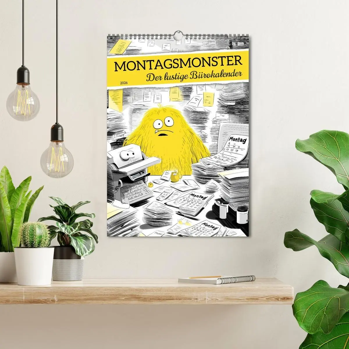 Bild: 9783516692891 | Montagsmonster - der lustige Bürokalender (Wandkalender 2026 DIN A3...