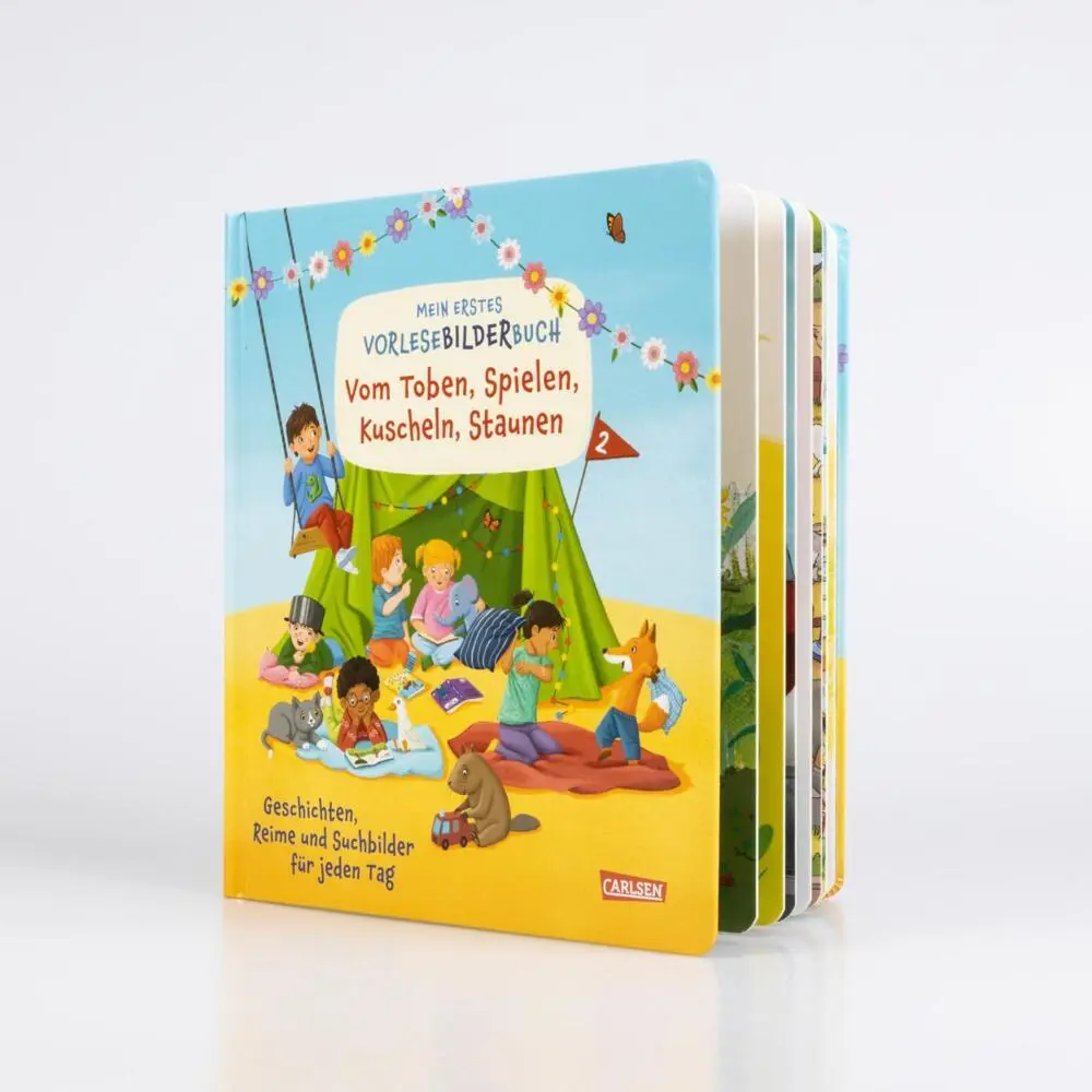 Rückseite: 9783551172891 | Mein erstes Vorlese-Bilder-Buch: Vom Toben, Spielen, Kuscheln, Staunen