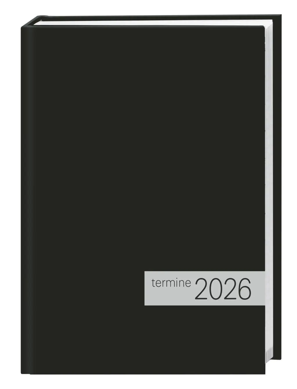 Cover: 9783756412891 | times&amp;more Kalenderbuch schwarz 2026 | Heye | Buch | Bürokalender Heye