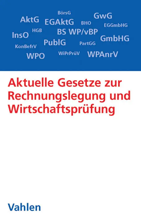 Cover: 9783800652891 | Aktuelle Gesetze zur Rechnungslegung und Wirtschaftsprüfung | Brösel