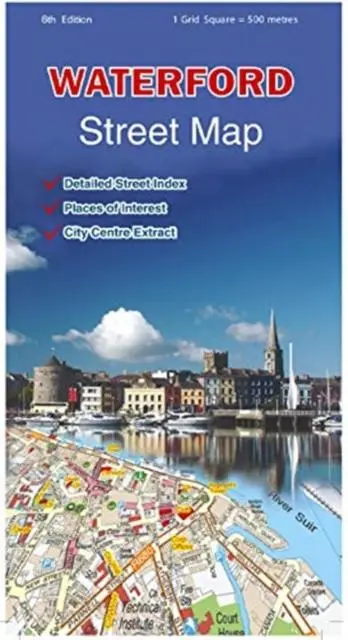 Cover: 9781908852991 | Waterford Street Map | (Land-)Karte | Karte/Landkarte | Englisch