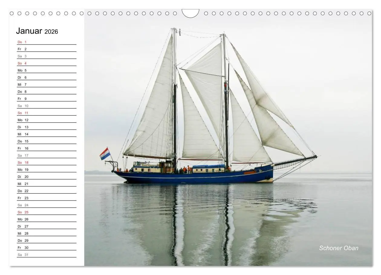 Bild: 9783457972991 | Traditionsschiffe auf der Ostsee (Wandkalender 2026 DIN A3 quer),...