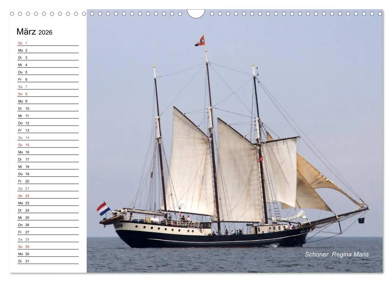 Bild: 9783457972991 | Traditionsschiffe auf der Ostsee (Wandkalender 2026 DIN A3 quer),...