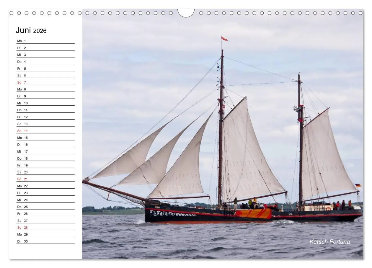 Bild: 9783457972991 | Traditionsschiffe auf der Ostsee (Wandkalender 2026 DIN A3 quer),...