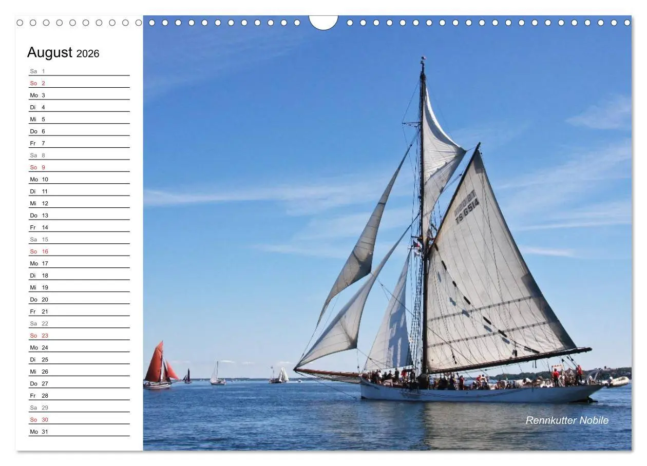 Bild: 9783457972991 | Traditionsschiffe auf der Ostsee (Wandkalender 2026 DIN A3 quer),...