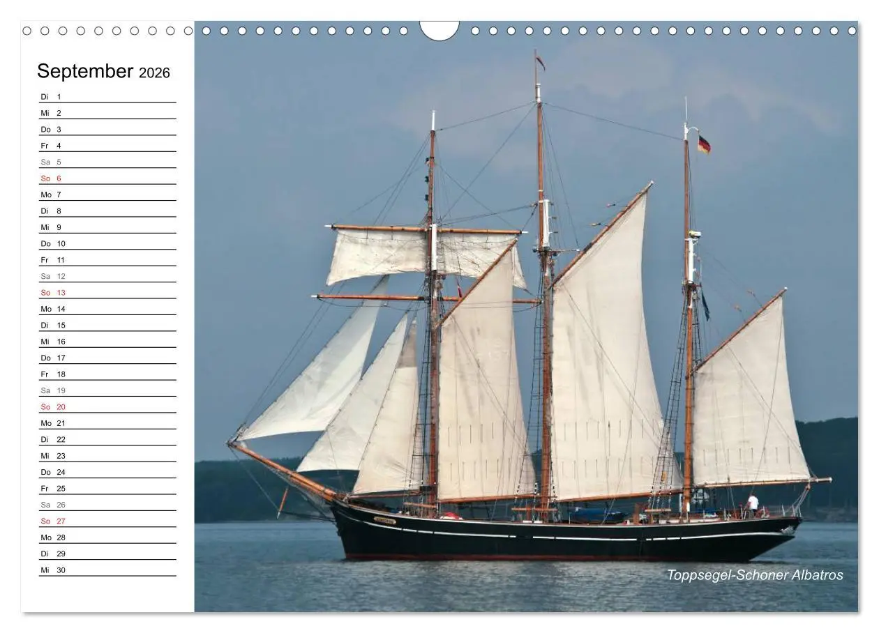 Bild: 9783457972991 | Traditionsschiffe auf der Ostsee (Wandkalender 2026 DIN A3 quer),...