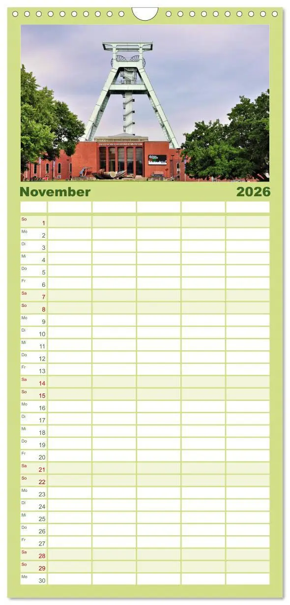 Bild: 9783516512991 | Familienplaner 2026 - Bochum mit 5 Spalten (Wandkalender, 21 x 45...