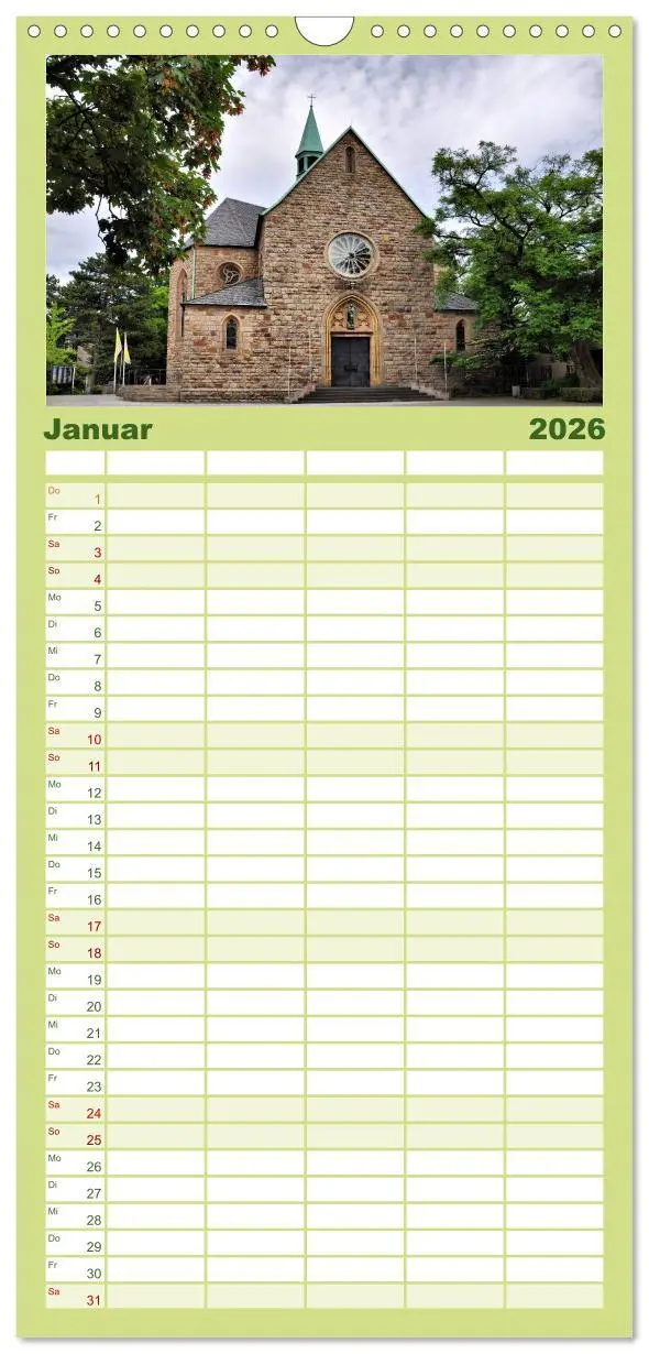 Bild: 9783516512991 | Familienplaner 2026 - Bochum mit 5 Spalten (Wandkalender, 21 x 45...