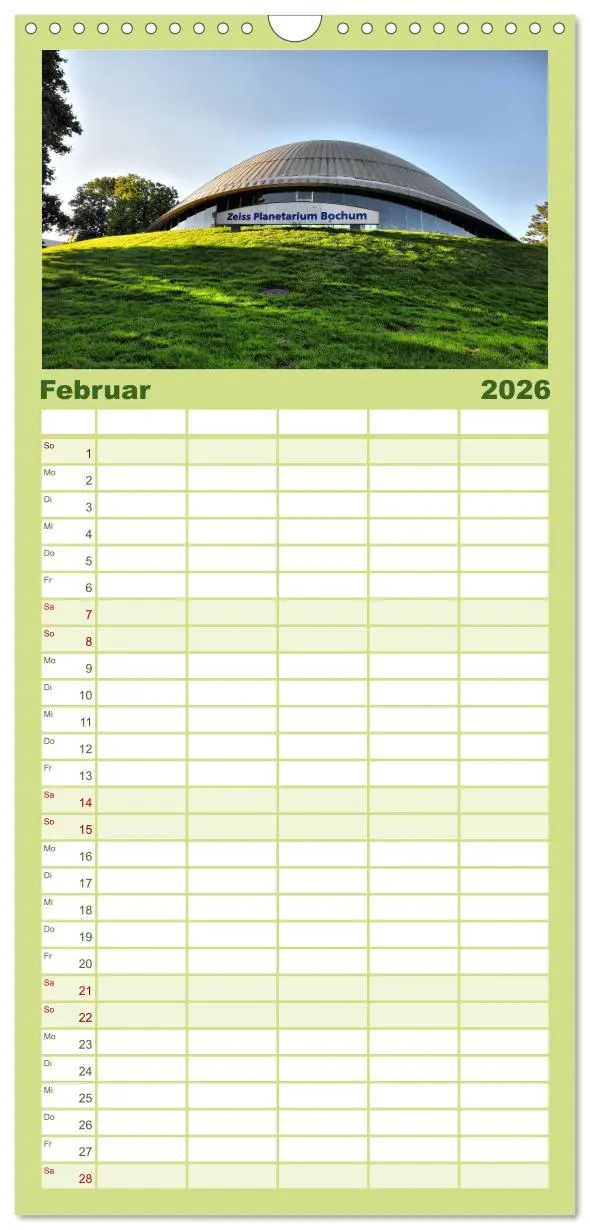 Bild: 9783516512991 | Familienplaner 2026 - Bochum mit 5 Spalten (Wandkalender, 21 x 45...