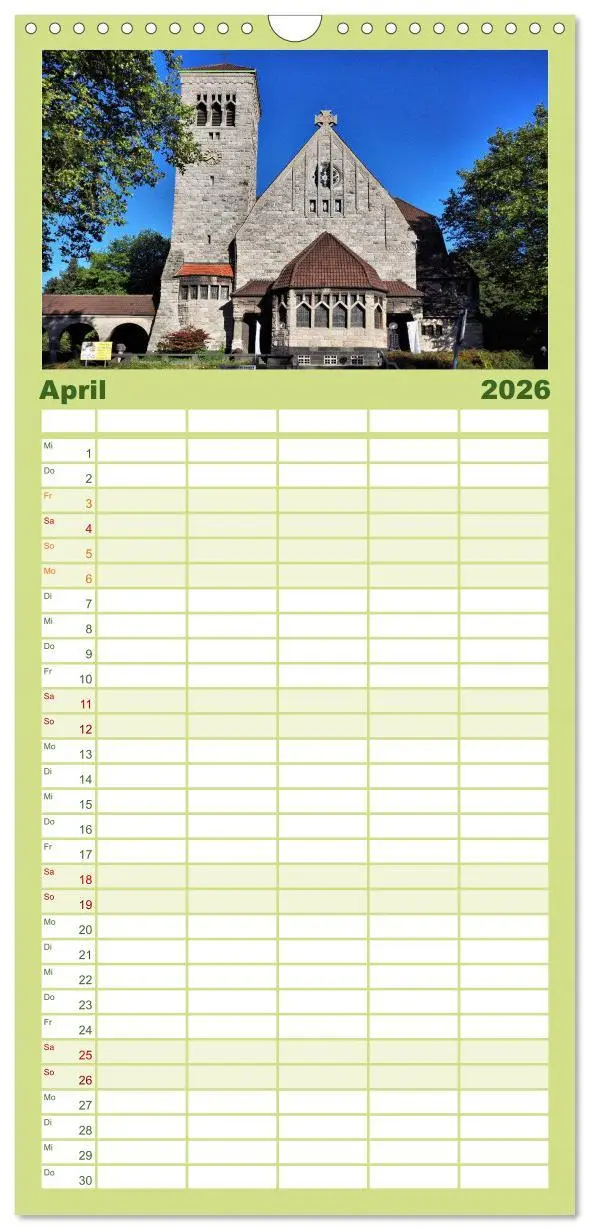 Bild: 9783516512991 | Familienplaner 2026 - Bochum mit 5 Spalten (Wandkalender, 21 x 45...