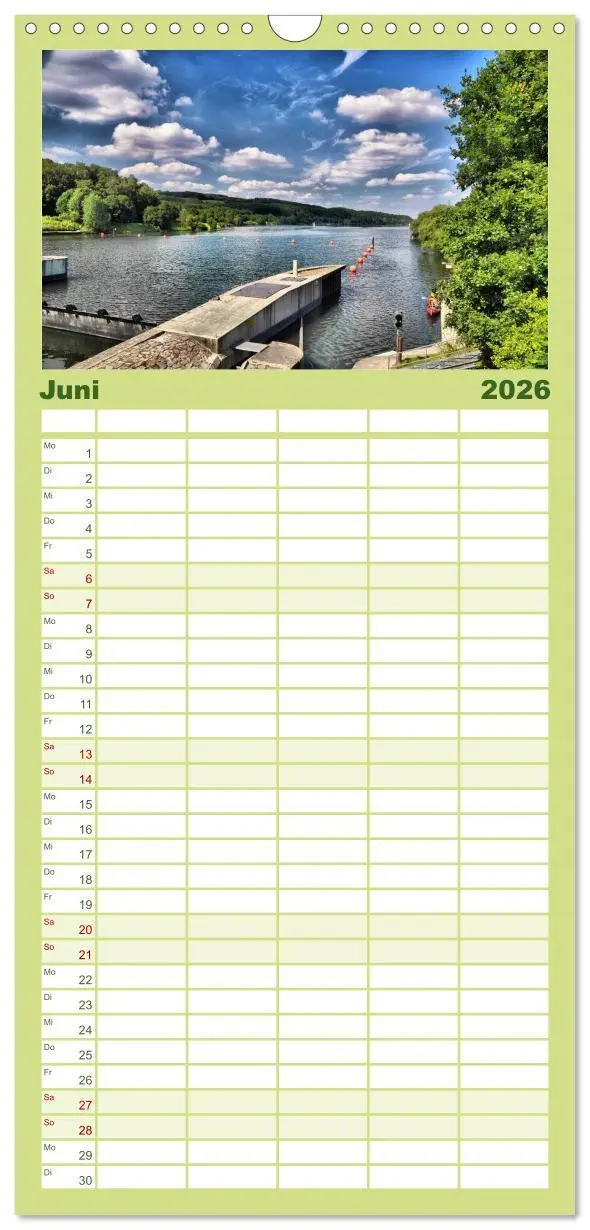 Bild: 9783516512991 | Familienplaner 2026 - Bochum mit 5 Spalten (Wandkalender, 21 x 45...