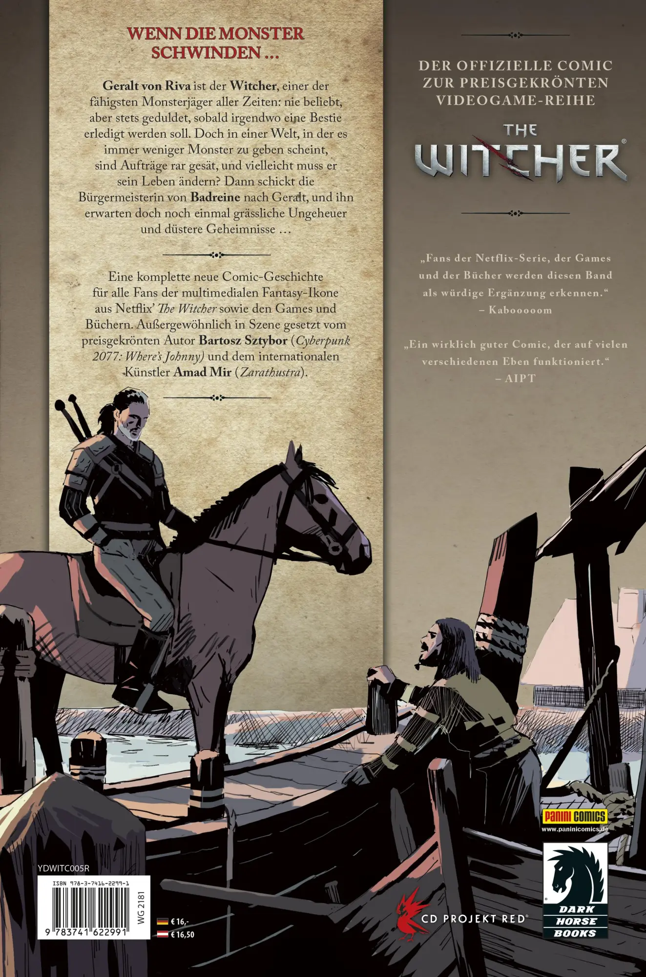 Rückseite: 9783741622991 | The Witcher | Bd. 5: Verblassende Erinnerungen | Sztybor (u. a.)