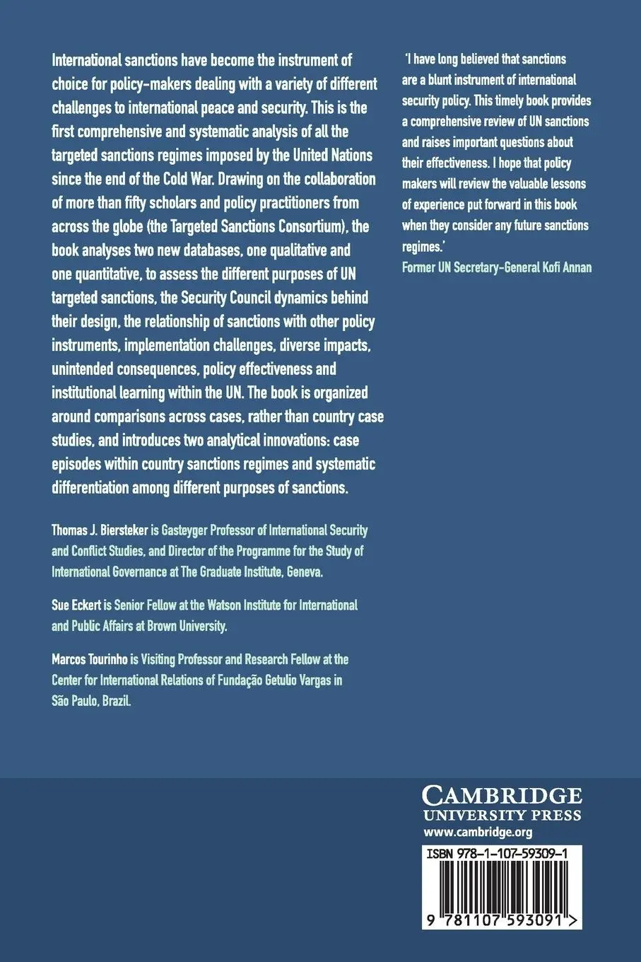 Rückseite: 9781107593091 | Targeted Sanctions | Thomas J. Biersteker (u. a.) | Taschenbuch | 2016