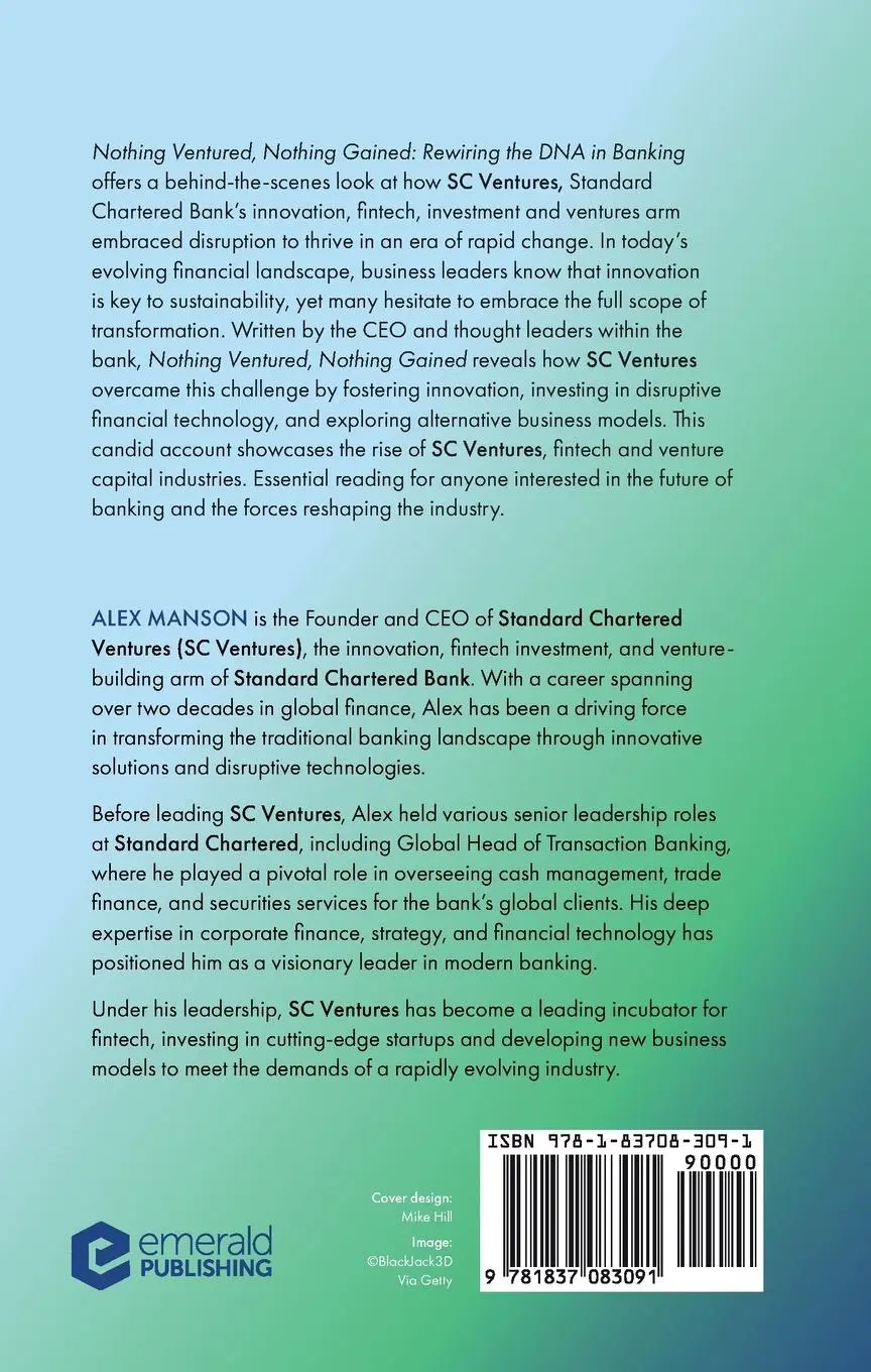 Rückseite: 9781837083091 | Nothing Ventured, Nothing Gained | Rewiring the DNA in Banking | Buch