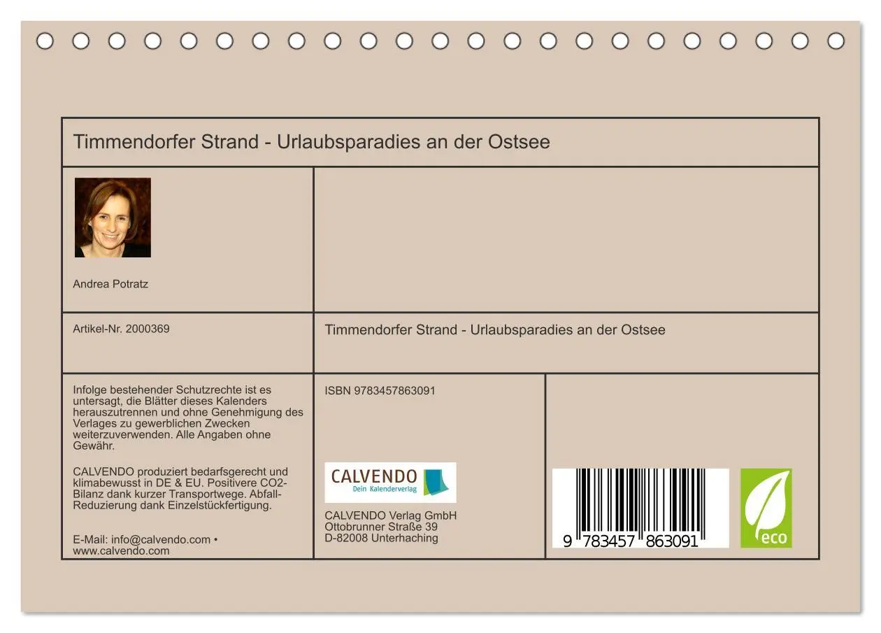 Bild: 9783457863091 | Timmendorfer Strand - Urlaubsparadies an der Ostsee (Tischkalender...