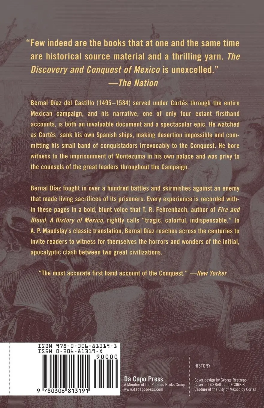 Rückseite: 9780306813191 | The Discovery and Conquest of Mexico | Bernal Diaz Del Castillo | Buch