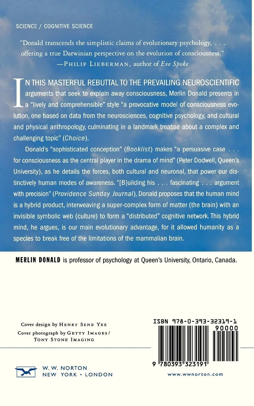 Rückseite: 9780393323191 | A Mind So Rare | The Evolution of Human Consciousness | Merlin Donald