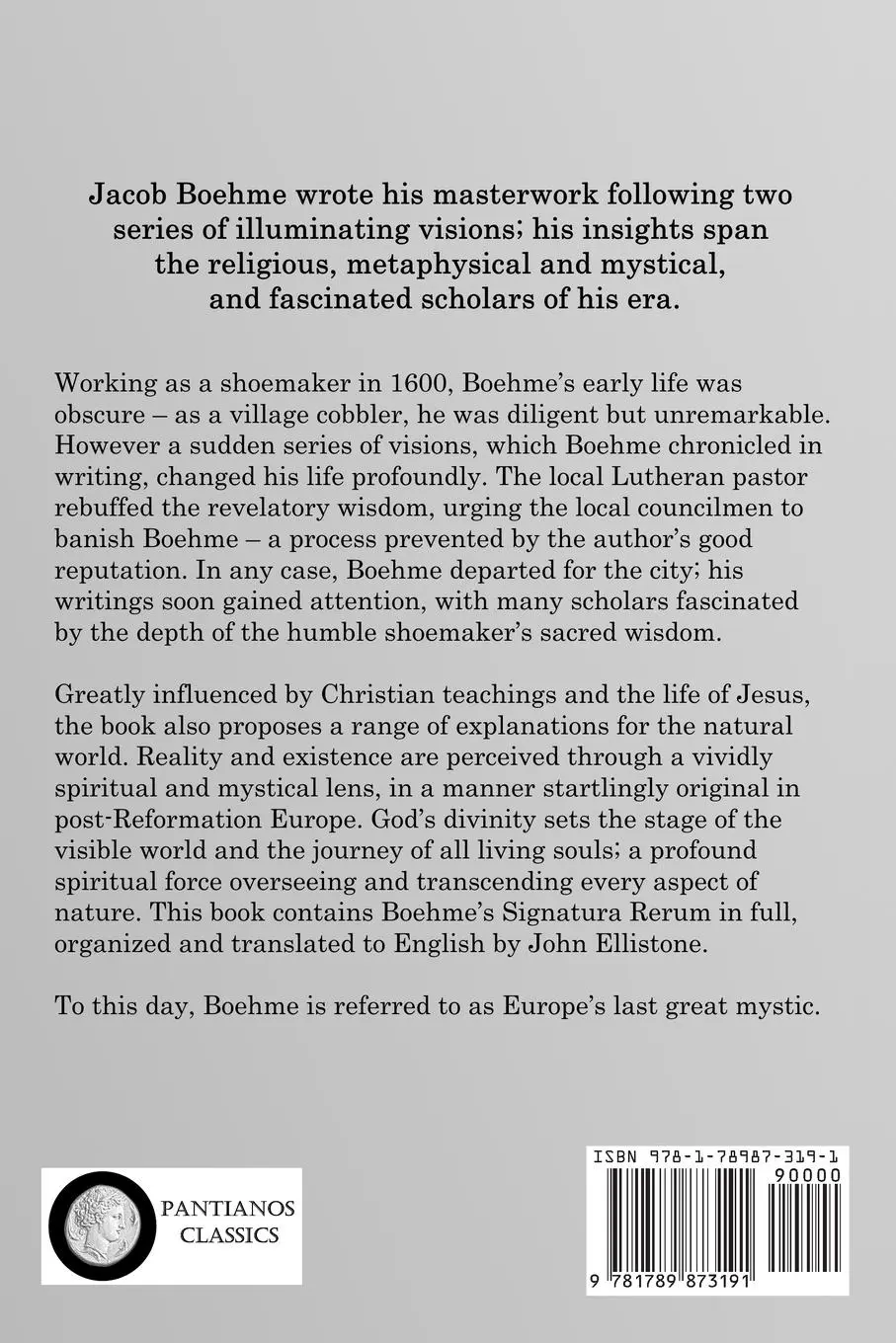 Rückseite: 9781789873191 | The Signature of All Things | Jacob Boehme | Taschenbuch | Englisch