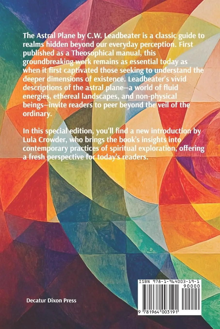 Rückseite: 9781964003191 | The Astral Plane | Illustrated, annotated, and with a new introduction